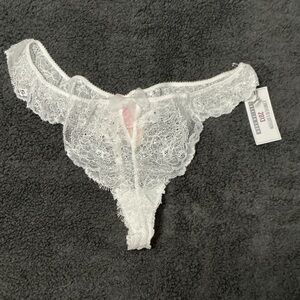 Vintage Victoria's Secret White Lace Panty